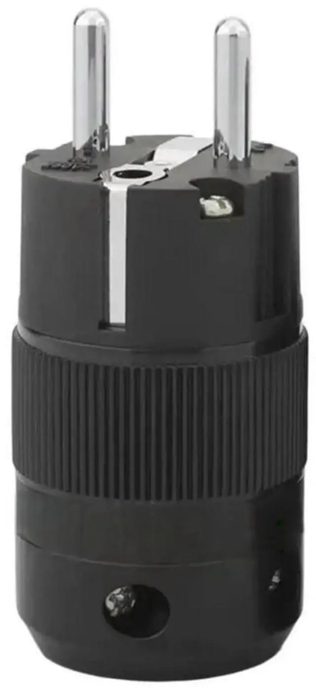 Main image of FOR Rhodium Plated EUR Schuko EU Power Plug & IEC Connector Plug HIFI Power Adapter Sockets Use For Home Audio Equipment EU Plu