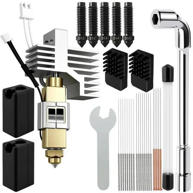 Main image of FOR Replacement Hotend Kit For Carbon,3D Printer- Extruder Assembly End With 0.2/0.4/0.6Mm Hardened Steel Nozzl