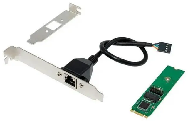 Main image of FOR Computer For PC M2 B+ M KEY Ethernet Adapter 10/100/1000Mbps RJ45 LAN NIC Network Card WG82574L Chip