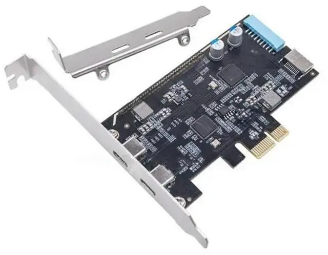 Main image of FOR PCI-E To Type-C Adapter Card Type-Cx2+ Type-E+ 19PIN Expansion Port 5Gbps USB3.2 GEN1 For 7/8/10/11