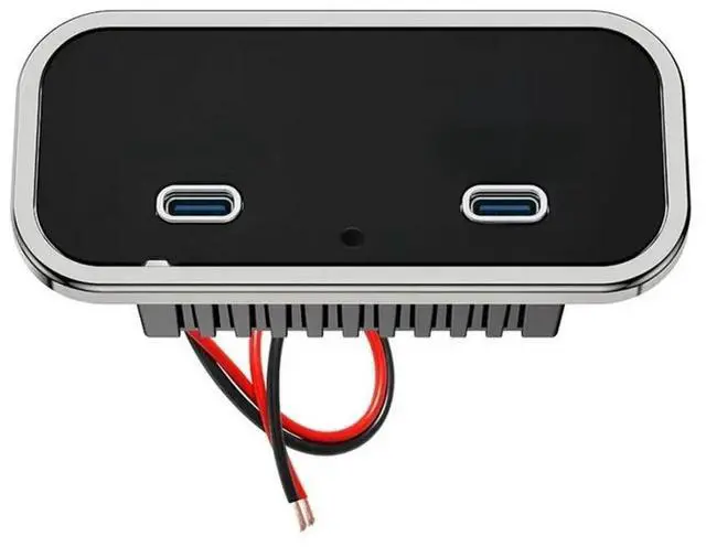 Main image of FOR 12V/24V RV Boat Truck Bus Compatible 130W Car Panel Dual 65W PD3.0 USB-C Ports Fast Charging Power Outlet Socke