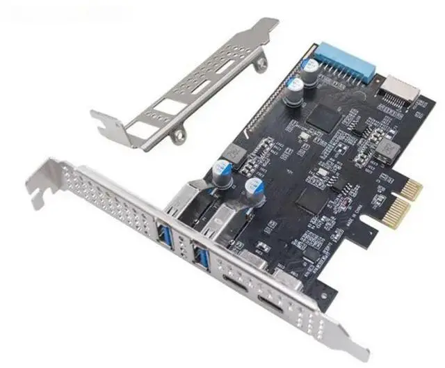 Main image of FOR PCI-E To Type-Cx2+ Type-Ax2+ Type-E+ 19Pin IDC Expansion Card 4-Port Type-C Adapter Card 5Gbps PCI-E Interface NEC720201 Ch