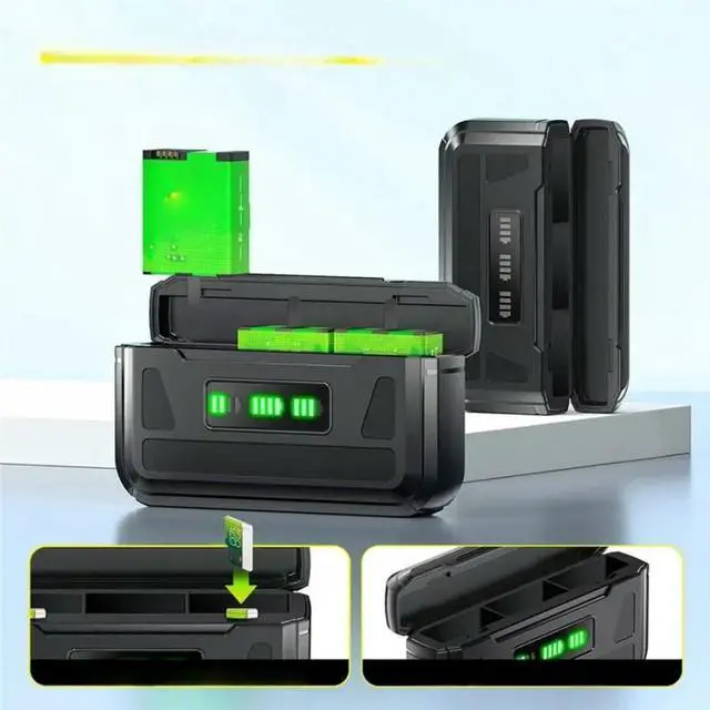 Main image of FOR 13 LCD USB-C 3-Slot - Black Color For Hero 13 Camera Accessories