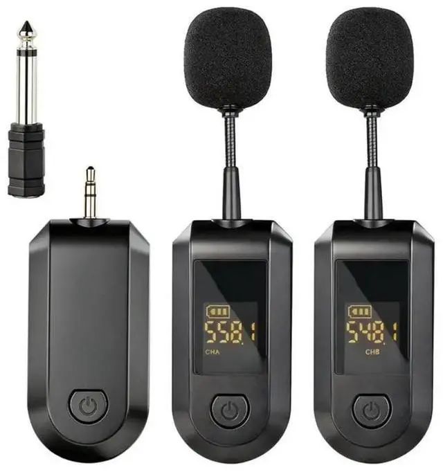 Main image of FOR 2.4G Wireless Lavalier Microphone Headset Kit With LED Digital Display 160Ft Range For PA System,Voice Amplifier
