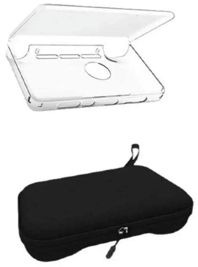 Main image of FOR AYN THOR TPU Protective Case With For Dual Screen Flip Support- Transparent Shell& Storage Bag For Game Consoles