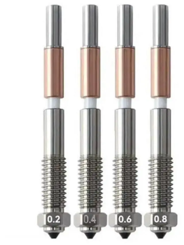Main image of FOR Bimetallic Nozzle For Q2C 0.2Mm 0.4Mm0.6Mm0.8Mm With Insulation Integrated Nozzles For Q2C Parts