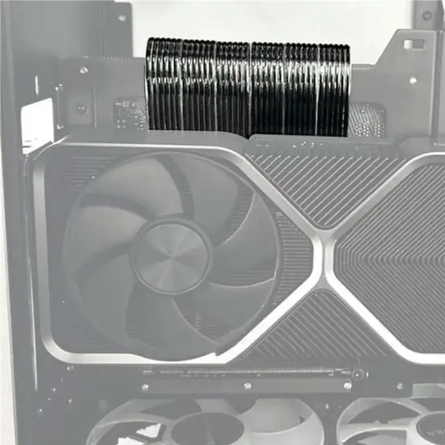 Main image of FOR Dual Port Pcie 4.0 X16 Extension Cable 18CM Reverse Gen4 256G/Bps Graphics Card Ext For ITX A4 Chassis