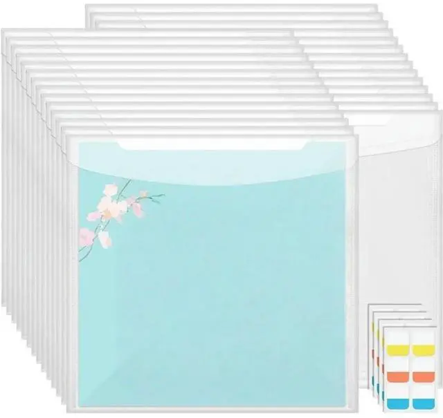 Main image of FOR 60 PCS Index Tabs Included Scrapbook Paper Storage Organizer 12X12 Inch 32 PCS For Holding Vinyl And Cardstock