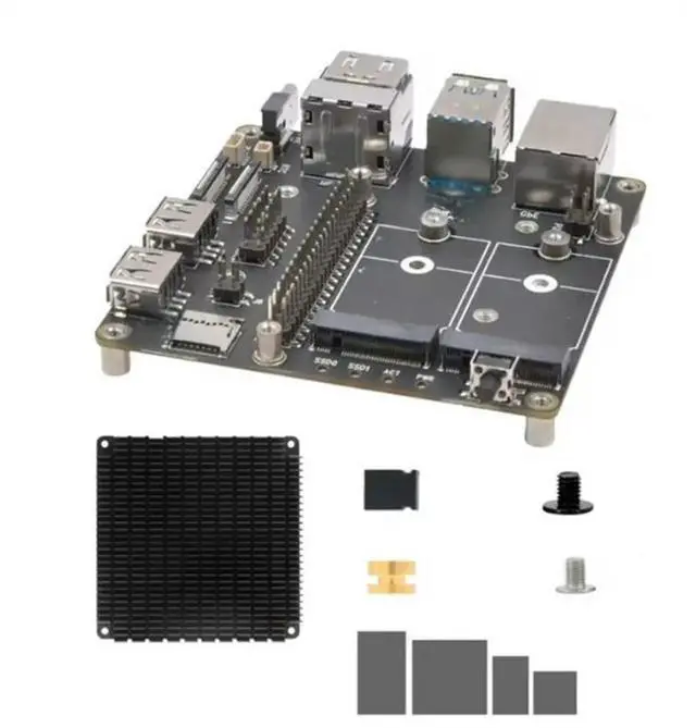 Main image of FOR Pi Compatible CM5 IO Board Zero Noise-Enhanced Cooling-Passive X1507 Design