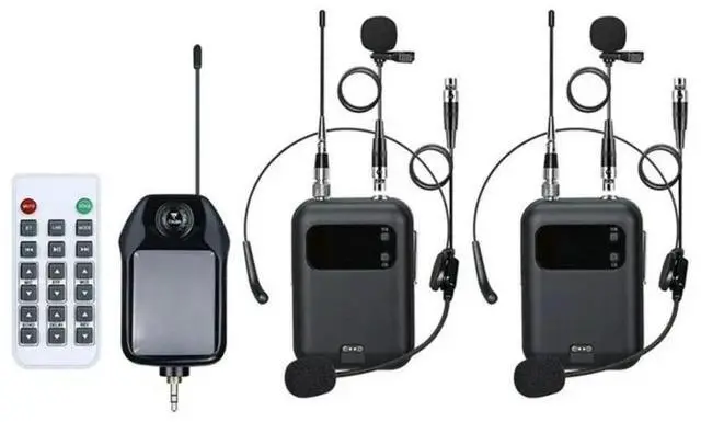 Main image of FOR Wireless Microphone Fixed Frequency 2 Channel For Party Karaoke Professional Church Show Meeting Lavalier Microphone