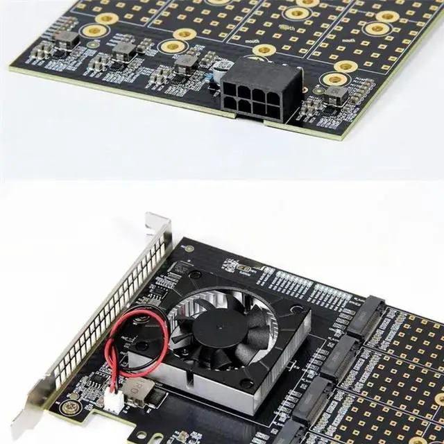 Main image of FOR Pcle 3.0 To M. 2 NVME Expansion Card 8-Disk, PLX8749 Free Drive, Free Main Board Split, M. 2 NVME 8-Disk