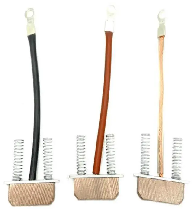 Main image of FOR 3PCS 6X30X11mm Carbon brush collector, pure copper, fabric spreading machine trolley, TAJ carbon brush 6*30*11