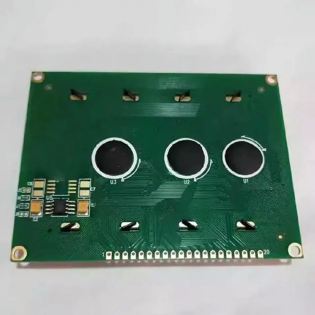 Main image of FOR JHD12864E 622M9 LCD screen, yellow-green display, without built-in font library.