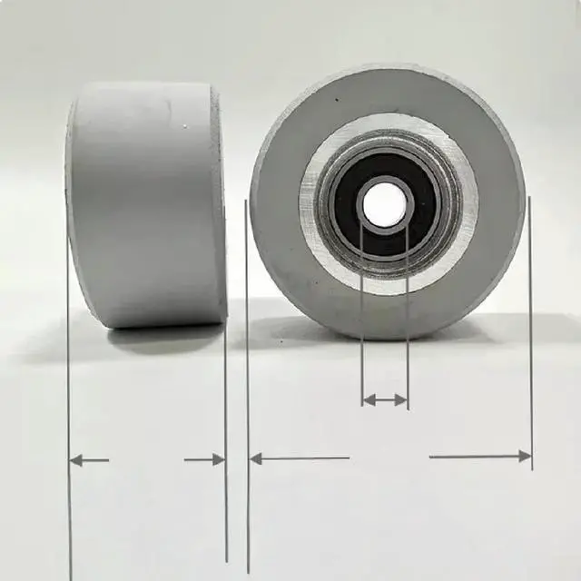 Main image of FOR 10PCS Fully automatic edge banding machine conveyor pressure wheel 48*25*8 flat integrated edge banding machine feed wheel