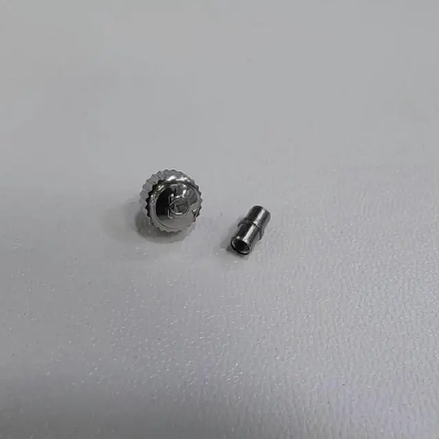 Main image of FOR Omega Seam 300 VS Factory All-Steel Crown Internal Thread Stem Time-Setting Button Watch Parts 6.0/6.3x2.5x2.5mm