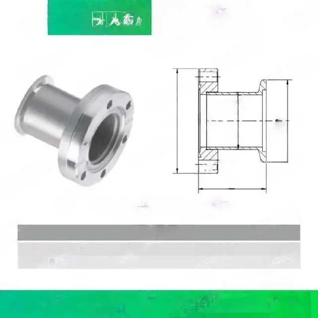 Main image of FOR CF to KF/CF variable diameter connector Ultra-high vacuum 304 stainless steel vacuum fittings/vacuum conversion flange connector