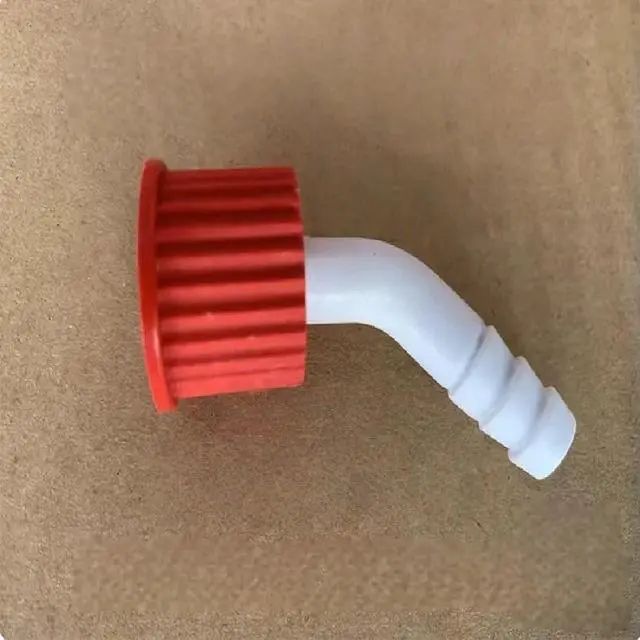Main image of FOR 10pcs PBT threaded joint, glass threaded joint, for condenser threaded bottles and suction bottles, GL18 bent tube