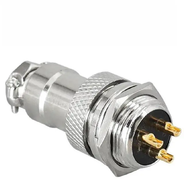 Main image of FOR 10 sets /Aviation plug socket reverse installation GX16-2 core 3 4 5 core, copper core gold-plated, connector, opening 16mm