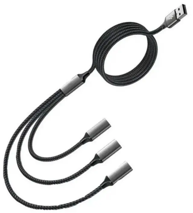 Main image of FOR USB Splitter Cable USB Splitter Adapter Power Cord Extension for Charging Data Transfer USB Port Extender Hub Adapter