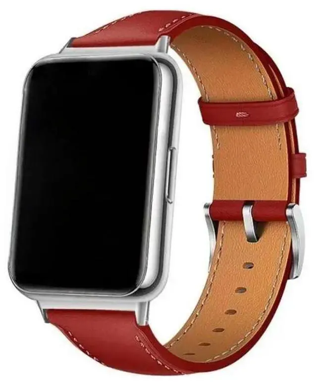 Main image of FOR Leather Strap Compatible for Watch Fit 2 Waterproof Bracelet Watch Fashion Belt Loop Sports Wristband