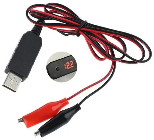 Main image of FOR QC3.0 USB to 5V 6V 8.4V 12V AA AAA 9V Eliminator Can Replace 4-8pcs AA AAA Batteries Adjust Voltage Cable
