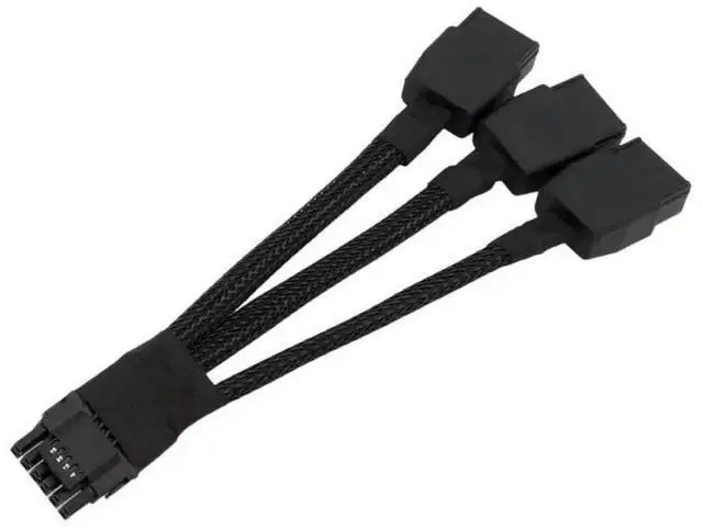 Main image of FOR 16AWG 3x 8Pin To 16Pin Graphics Card Power Cable Featuring Heat Resistant Cord