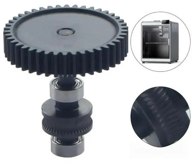 Main image of FOR Extruder Gear For Plus Hardened Steel Helical Gear Printer Replacement Part