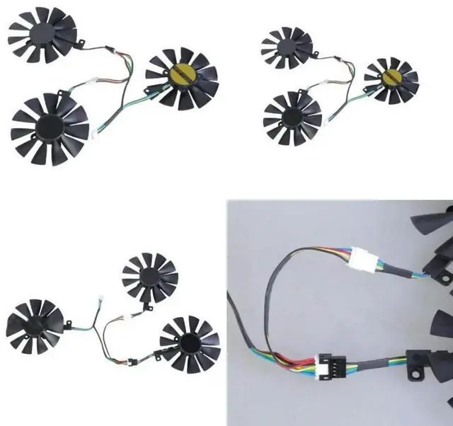 Main image of FOR 3Pcs FDC10U12S9-C FDC10H12S9-C 87mm Coolers Fan Easy Installation Heat Management Cooling Fan Management for GTX1070