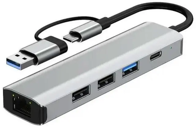 Main image of FOR USB C HUB Multiport Adapter Type C USB3.0 Data Transfer 100mbps/1000mbps