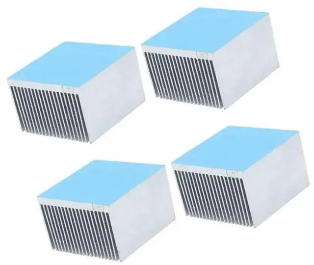 Main image of FOR 4Pcs Cooling Fins Aluminum Heatsink Radiator Heat Sink Cooling For Electronics CPU Module LED Light Device 60x60x39mm