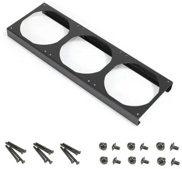 Main image of FOR Zinc Coated Steel Cooling Bracket 12cm Fan Mount Improves Heat Dissipation