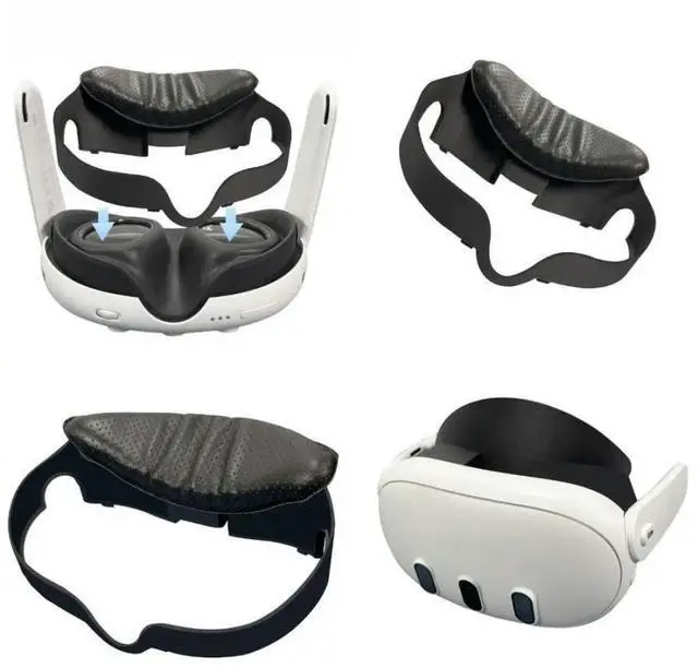 Main image of FOR Enhanceds Airflows Face Mask For 3 Headsets Hypoallergenics PU Material Quick Detach Structure Gaming Comfort Accessory