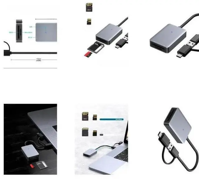 Main image of FOR Fast Speed UHS SD4.0 Card Reader with Two USB & Type C Interfaces for Diverses Devices