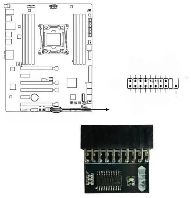 Main image of FOR TPM 2.0 Security Chip 2.0 Version For Computer Hardware Upgrade And Anti Unauthorized Access