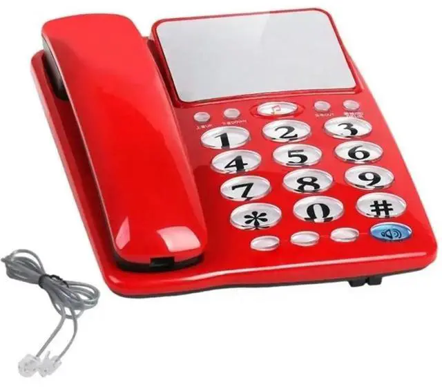 Main image of FOR Corded Landline Phone Big Button Landline Phone Call Display Fixed Telephone