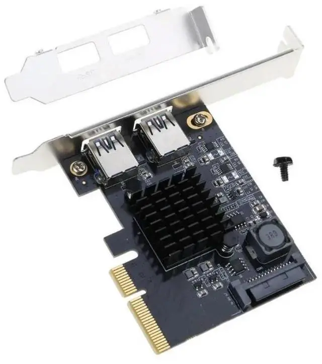 Main image of FOR 2-Port PCI-E USB3.1 Gen 2 Type-A Expansion Card 10Gbps with 15-Pin Connector Adapter Self-Powered USB 3.1 PCIe Adapter