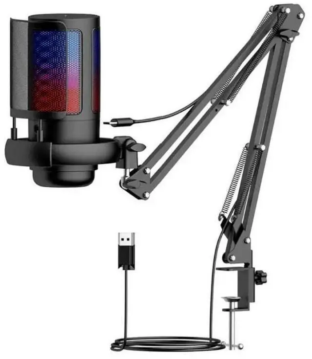 Main image of FOR Condenser Mic USB Gaming Mic 192kHz/24bit for Gamers with Real Time Monitoring