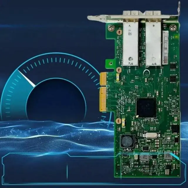 Main image of FOR 1pcs I350-F2 I350AM4 I350F2BLK dual-port Gigabit Network adapter 06310058