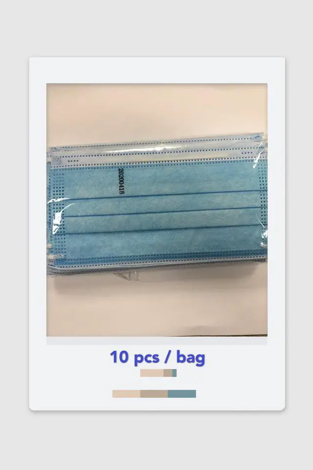 Main image of 10pcs 3-Ply Disposable Mask For General Use,  Testing Std.  : GB/T 32610-2016 / YY/T 0969-2013, BFE 99%, Local Seller 
YY/T 0969-2013, BFE 99%, 10pcs Packed In a Sealed Bag, Keep The Masks Clean