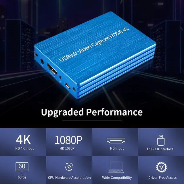 Alt view image 3 of 7 - NK-S300 4K HDMI to USB 3.0 Video Capture Dongle USB3.0 HDMI 1080P 60fps Full HD Video Recorder for Gaming Live Streaming Plug & Play