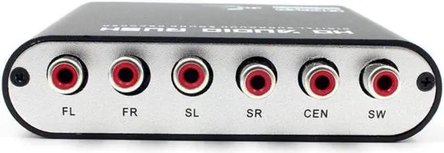 Alt view image 2 of 4 - 5.1 Rush Digital Sound Decoder DTS / AC3 Dolby SPDIF Input to channel Digital Audio Converter with Optical SPDIF Coaxial Dolby AC3 DTS stereo(R/L) to 5.1CH Analog Audio (6RCA Output)