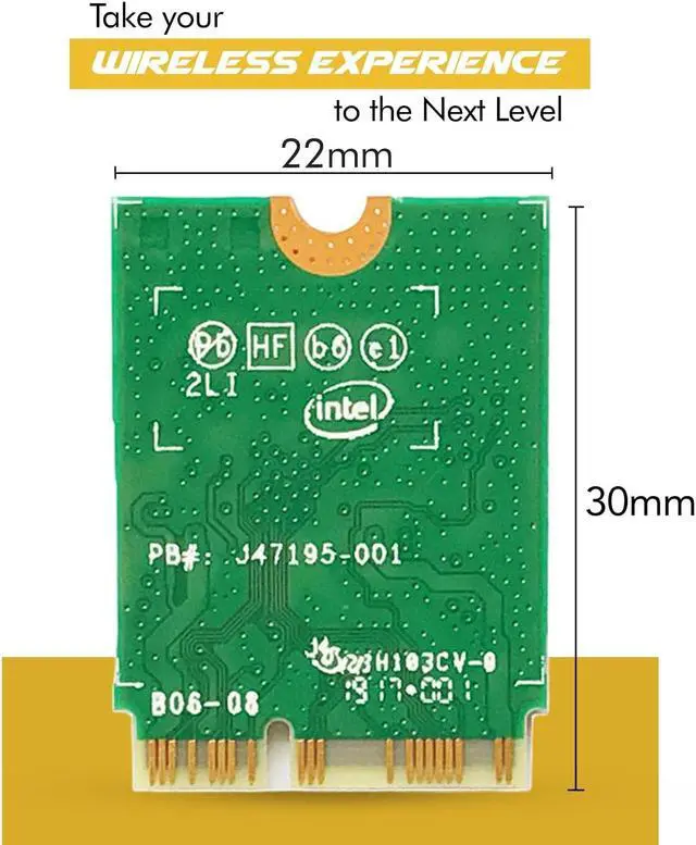 Alt view image 2 of 7 - Laptop Upgrade Card Wireless-AC 9560 802.11ac Bluetooth 5.0 Support M.2 WiFi MU-MIMO