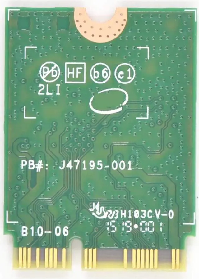 Alt view image 4 of 8 - wifi card compatiable with intel wirelessnetwork card 9560ac, 9560ngw,ac 9560, m.2 2230, 2x2 ac+bt, gigabit, no vpro ngff key e m2:cnvio