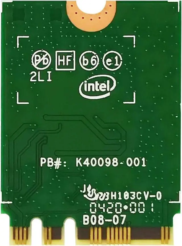 Alt view image 3 of 8 - poinwer wifi 6 intel ax200 up to 2974mbps with bluetooth 5.1 wireles m.2 2.4g/5ghz card for laptop pc with windows 64 bit - intel model ax200ngw