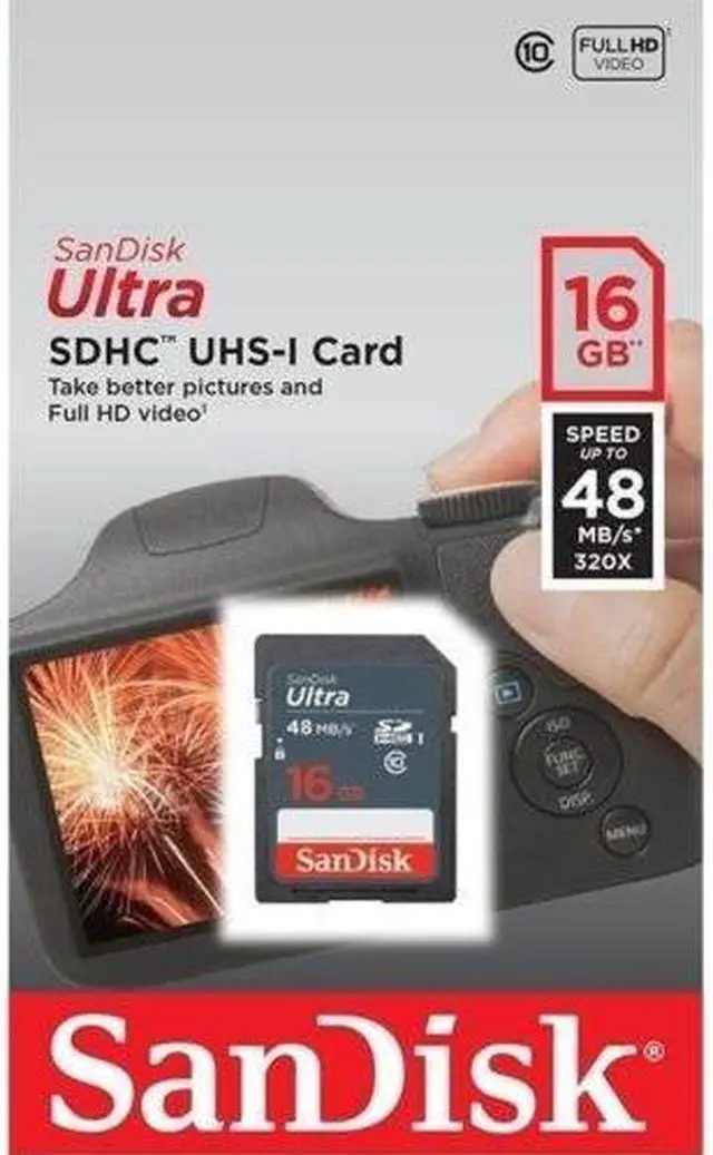 Alt view image 3 of 4 - SanDisk Ultra 16GB SDHC Class 10 UHS-1 Memory Card - Speed up to 48 MB/s