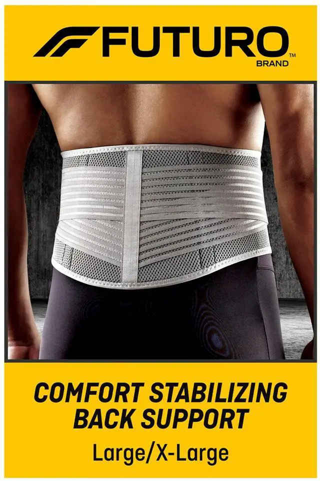 Alt view image 3 of 8 - Futuro Stabilizing Back Support, Moderate Stabilizing Support, Adjust to Fit, Large/X-Large (46816)