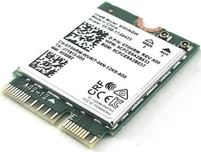 Alt view image 12 of 16 - intel wirelessac 9560, m.2 2230, 2x2 ac+bt, gigabit, no vpro