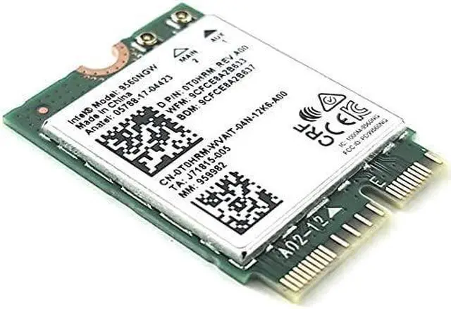 Alt view image 13 of 16 - intel wirelessac 9560, m.2 2230, 2x2 ac+bt, gigabit, no vpro