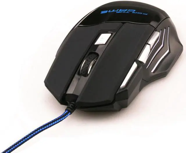 Alt view image 5 of 5 - Mouse 5000DPI LED Optical USB Wired Gamer Mouse 7 Buttons Gamer Computer Mice for Laptop Mice PC Rechargeable Finger