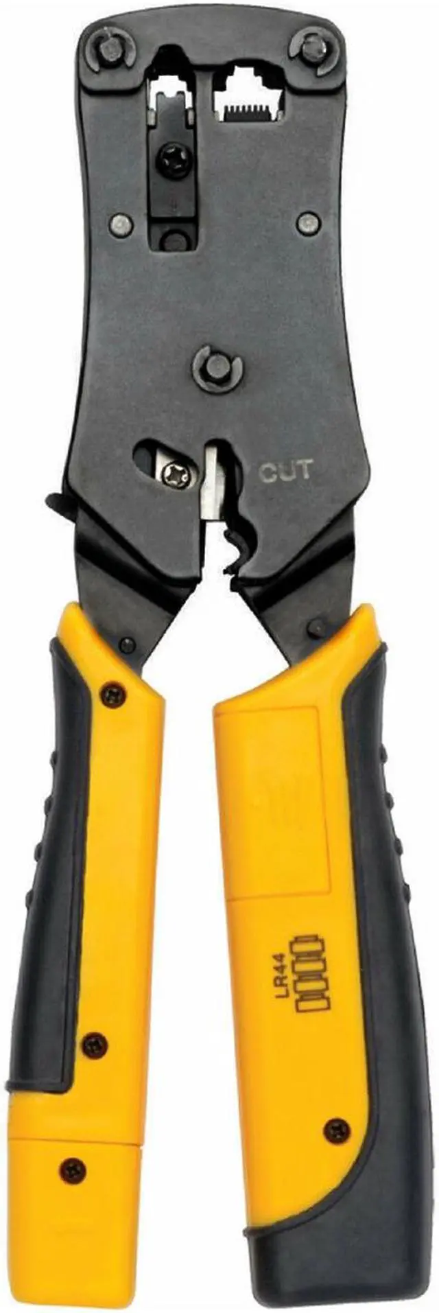 Alt view image 2 of 7 - Yankok [RJ45 RJ12 RJ11 Cable Tester Crimper] for 8P 6P 4P Network Connectors and CAT5 CAT6 Ethernet Cables Crimp Strip Cut and Test All in One HT376 Yellow Handle